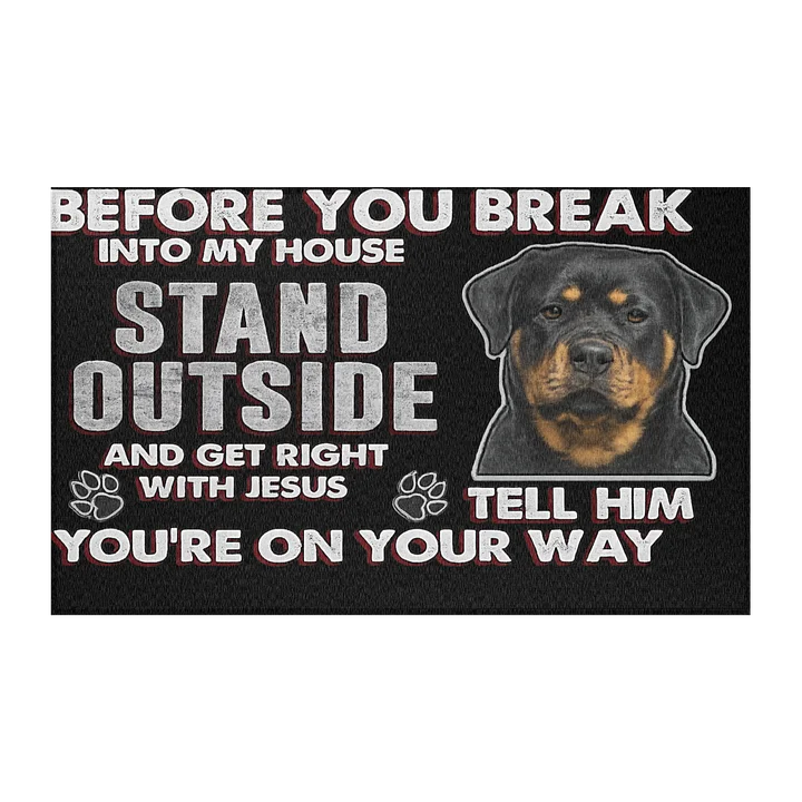 Rottweiler Welcome Mat product image (2)