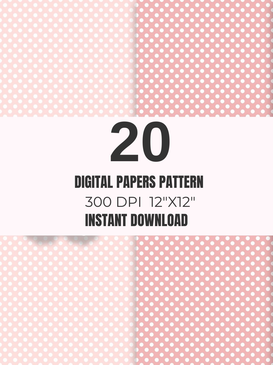 Pastel Pink & Sage Seamless Paper Pack 20 product image (10)