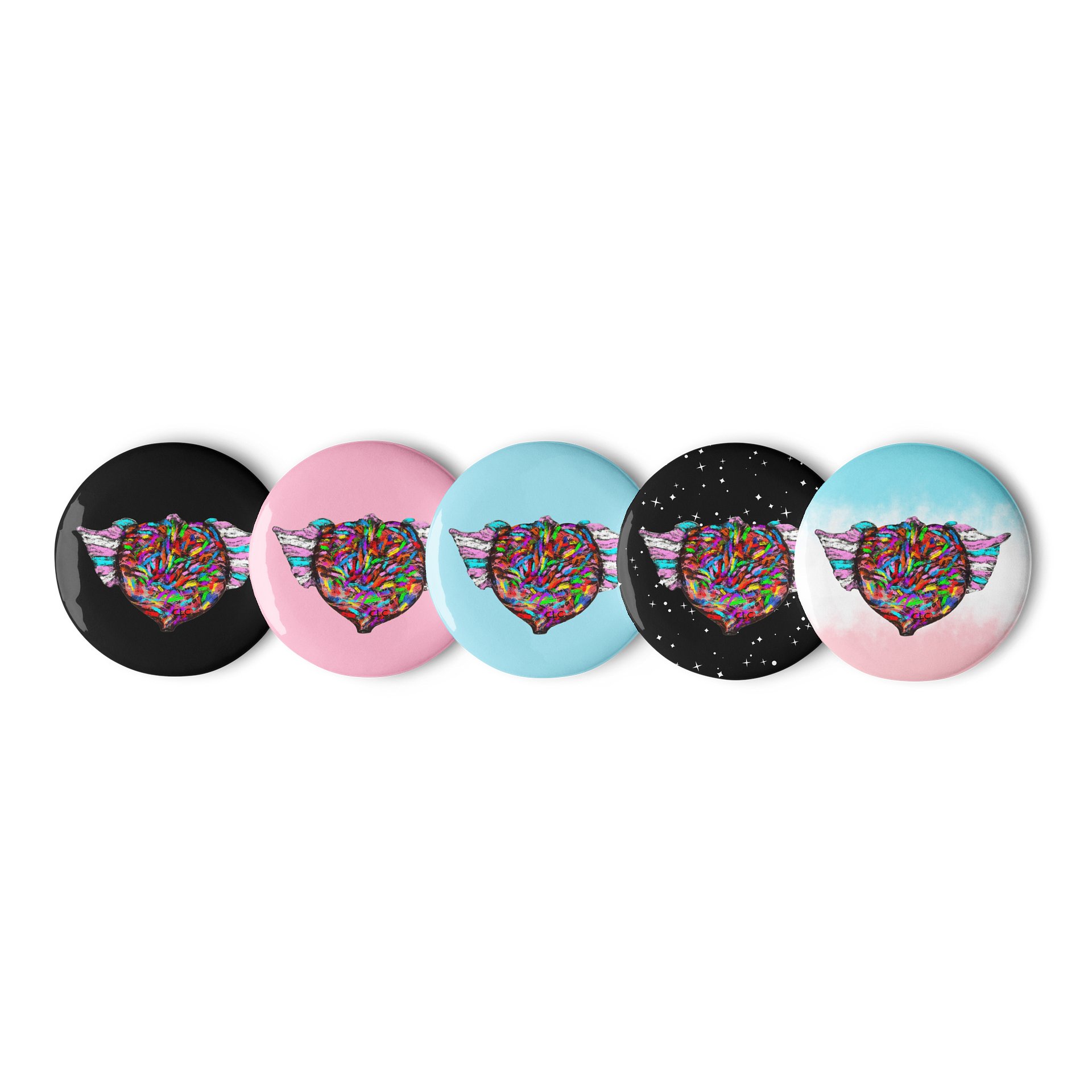 Love Has Wings button product image (1)
