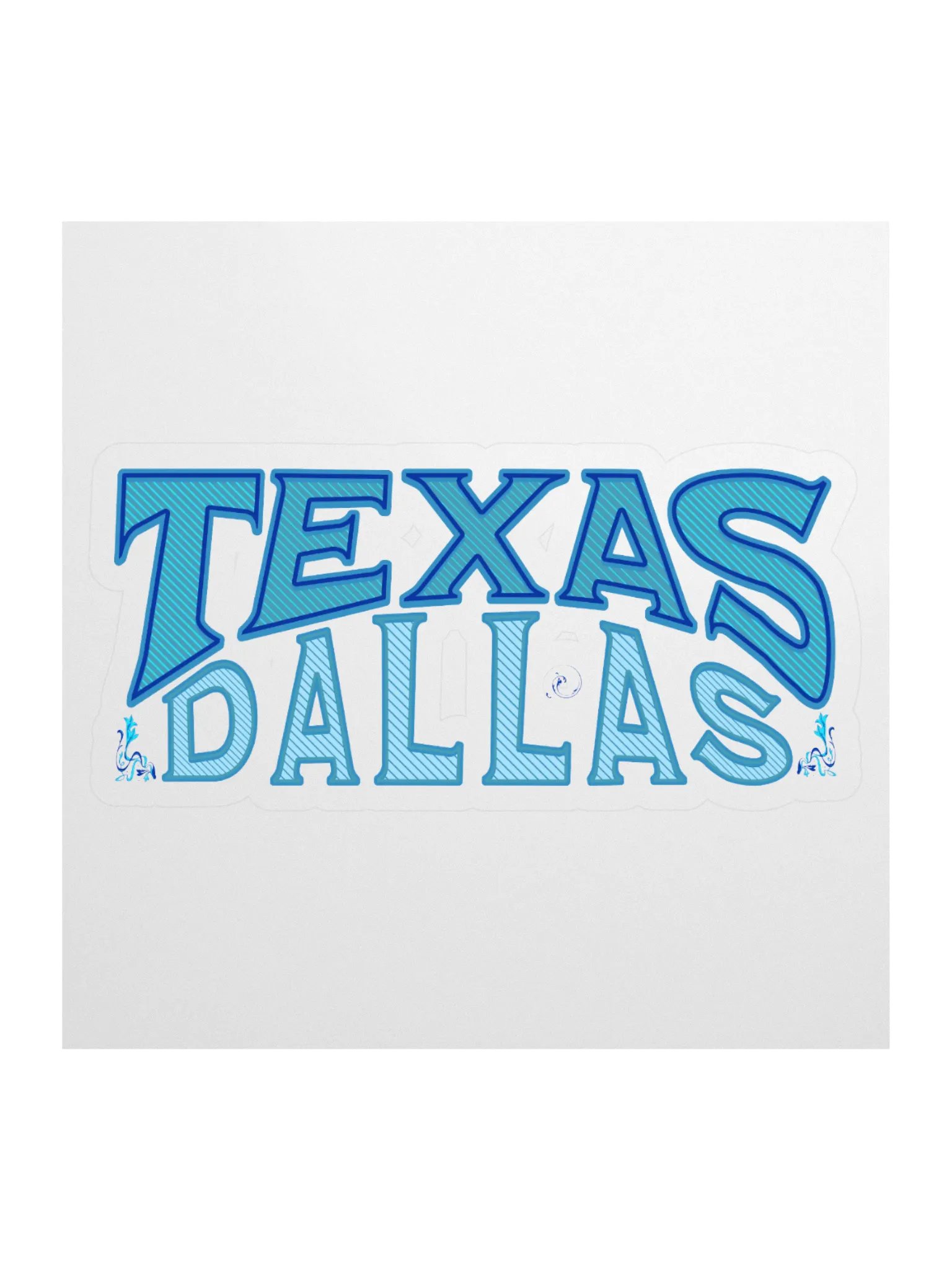 Dallas Texas Vibes Kiss Cut Sticker product image (1)