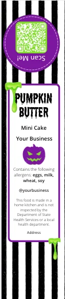 BeetleJuice Mini Cake Label Template product image (3)