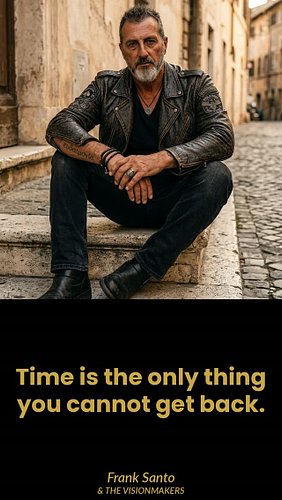 Money can be found. Relationships can be repaired. But time—it comes and goes.

Frank Santo learned this lesson the hard way....