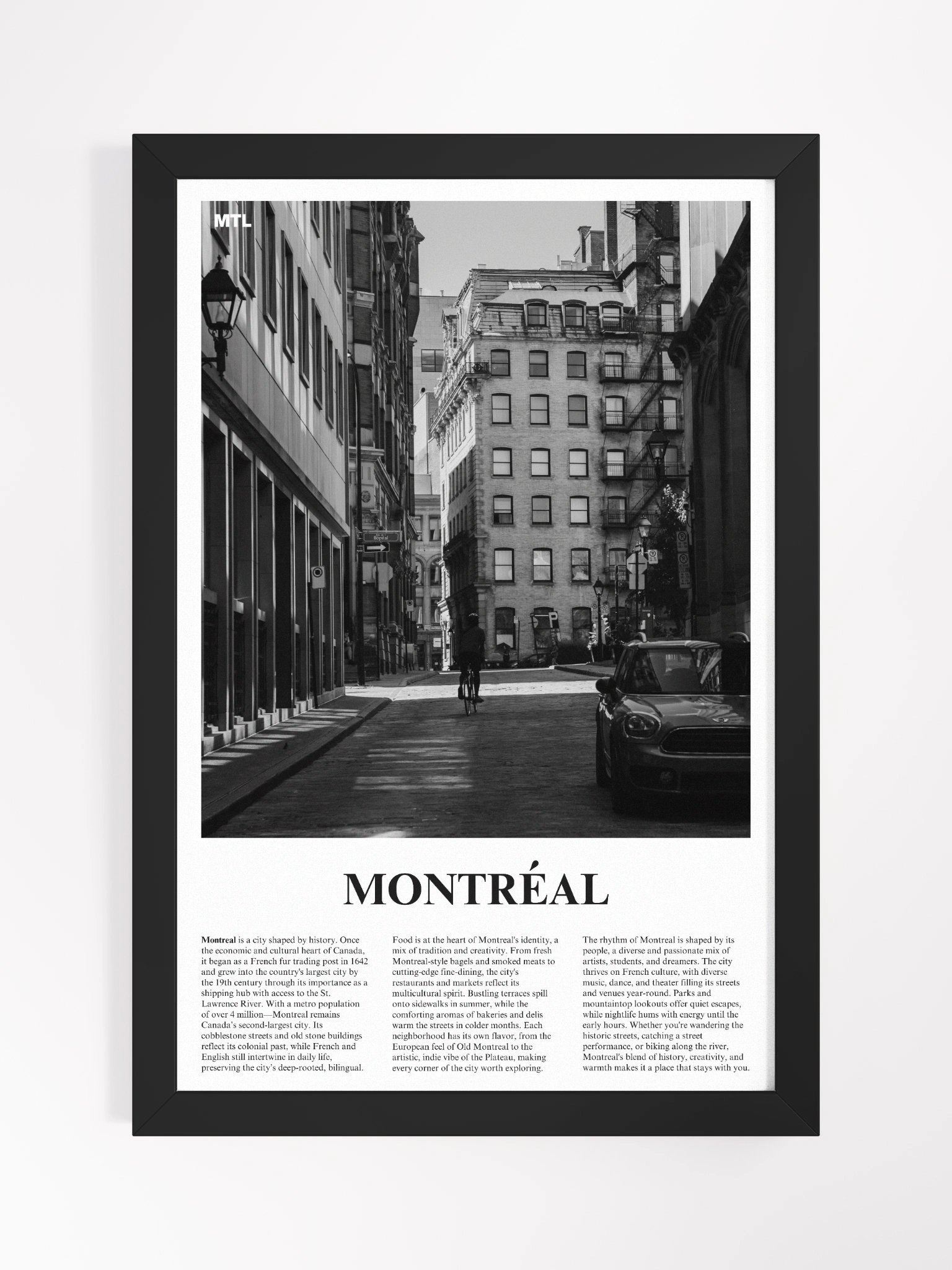 Montreal 04 Newspaper Poster | Framed product image (5)