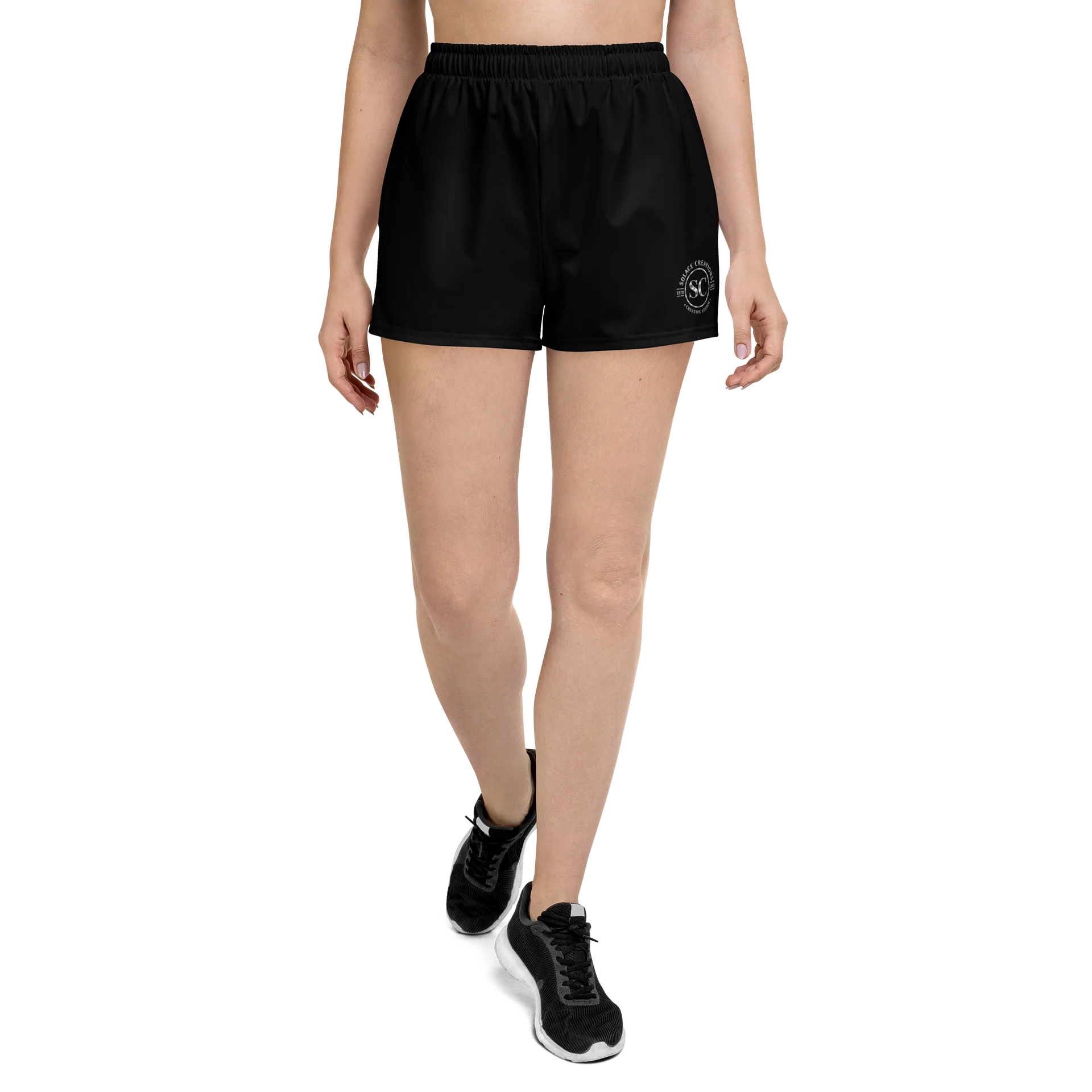 Solace Creations Metallic Logo Athletic Shorts product image (1)