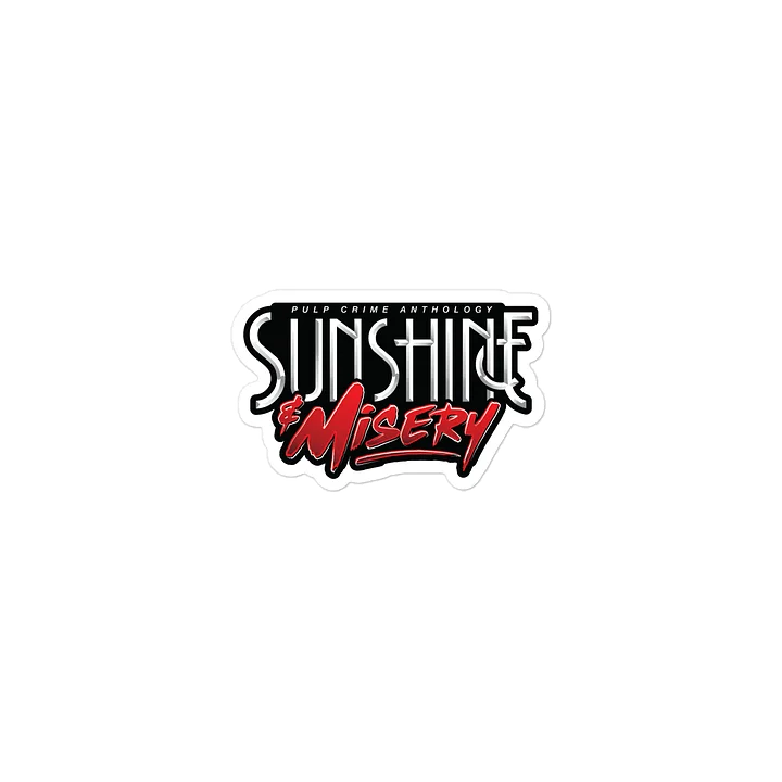 Sunshine & Misery Red Die-Cut Stickers product image (2)
