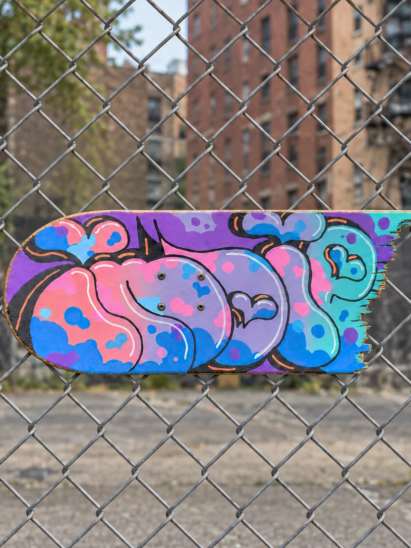 Bubble Flip #1 — Original Hand-Painted Skate Deck product image (3)