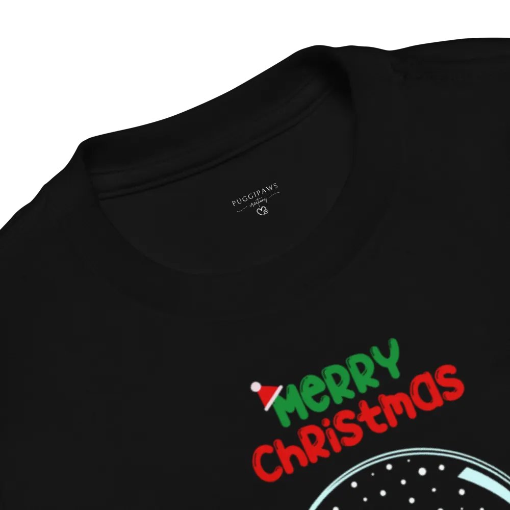 Merry Christmas Corgi Snow Globe Toddler T-Shirt product image (9)