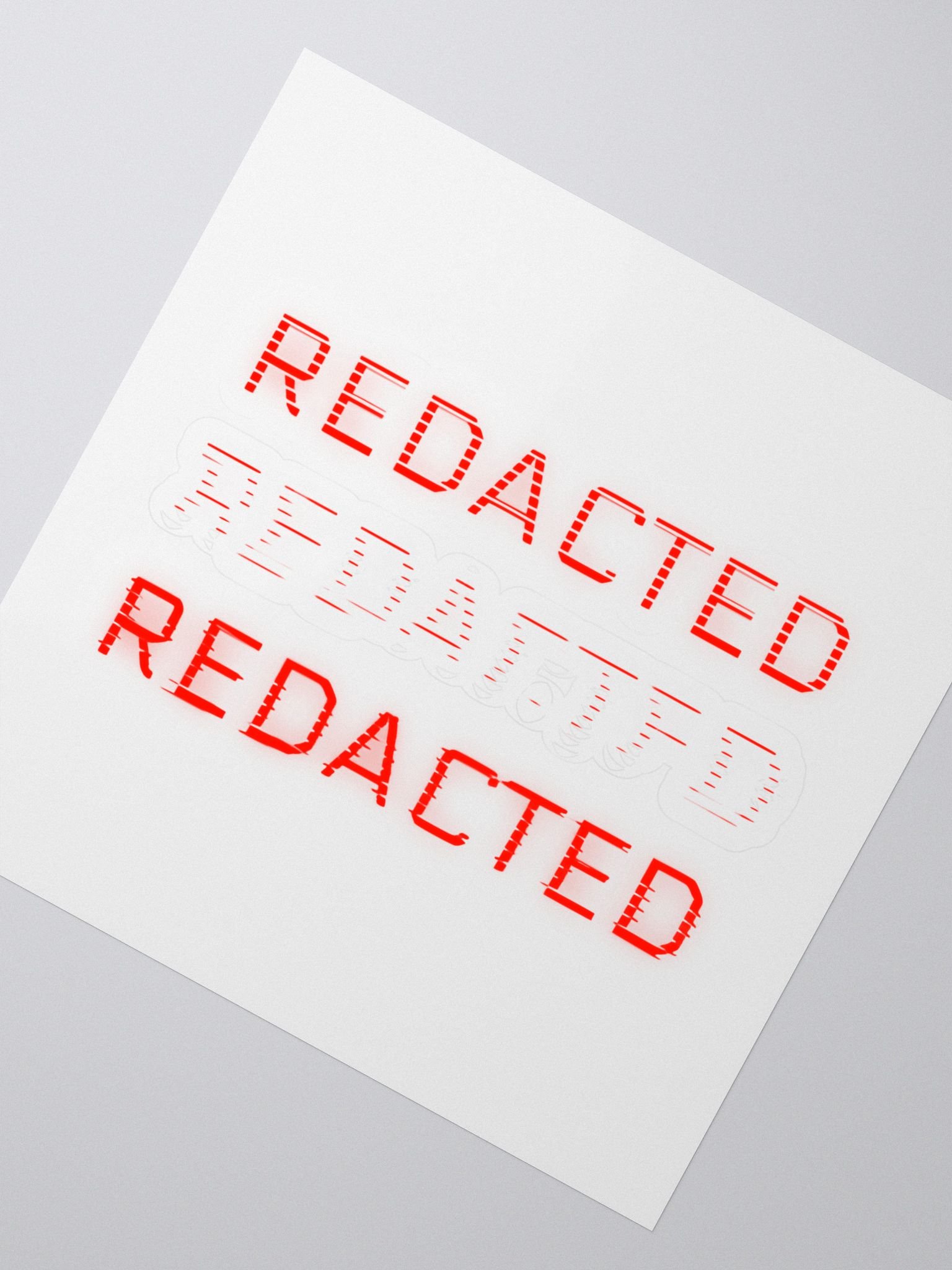 REDACTED Sticker product image (2)