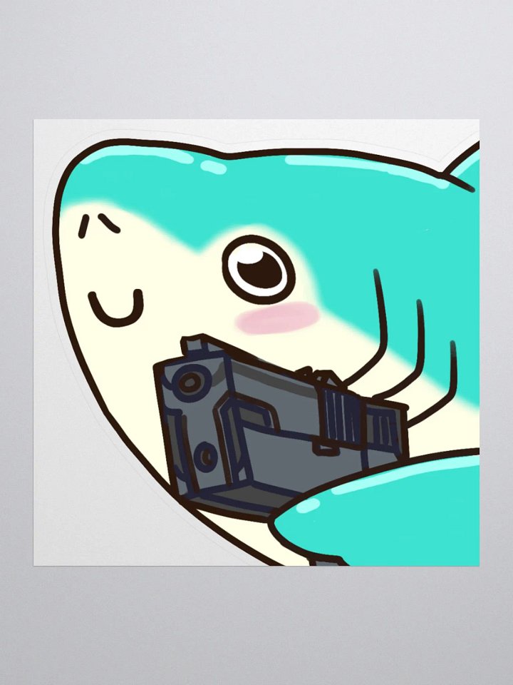Shark Gun Sticker product image (1)
