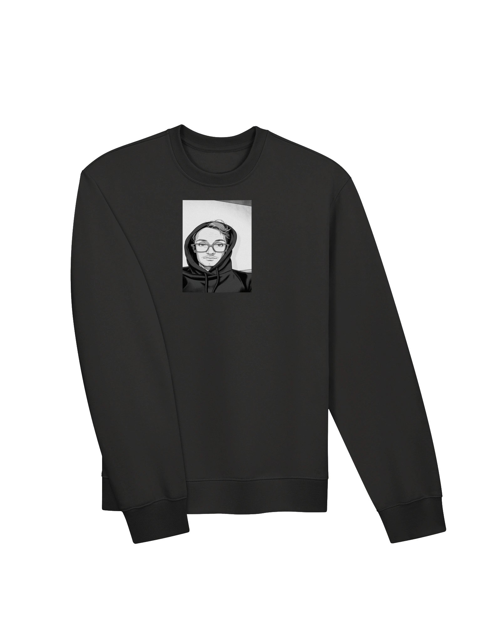 itssCSChris Black and White Cartoon. Oversized SweatShirt product image (20)