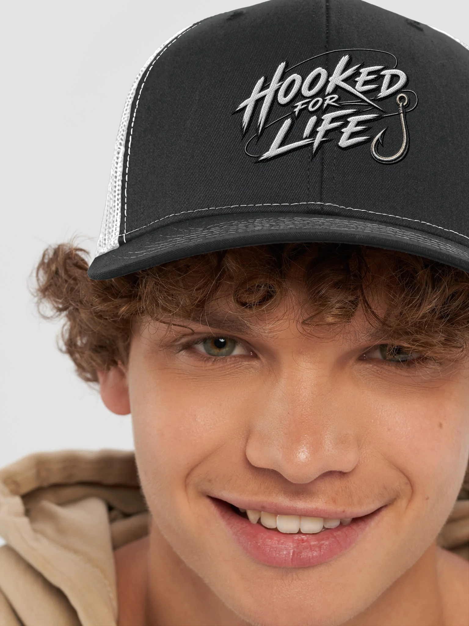 Hooked For Life Trucker Hat product image (62)