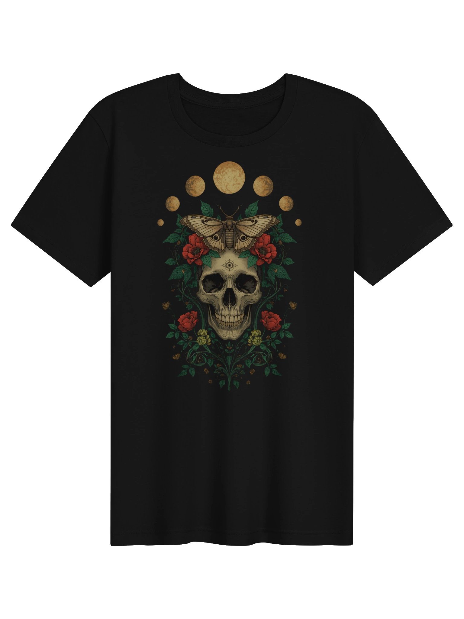 Celestial Skull Moth T-Shirt product image (2)