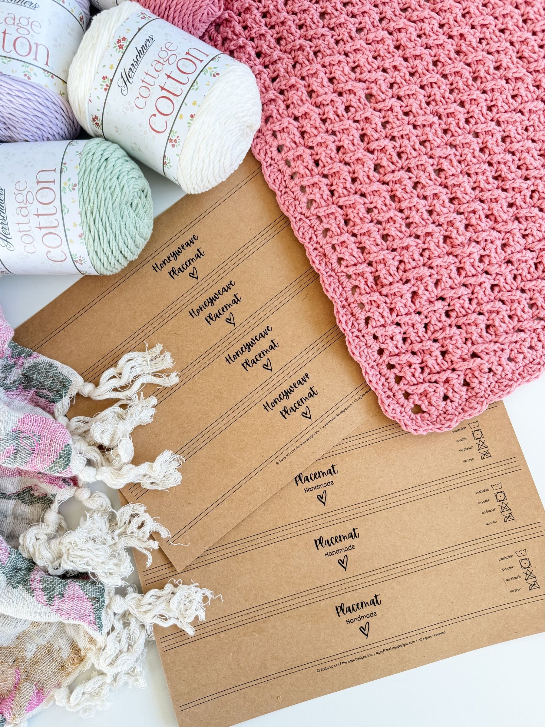 Honey Weave Placemat Crochet Pattern product image (9)