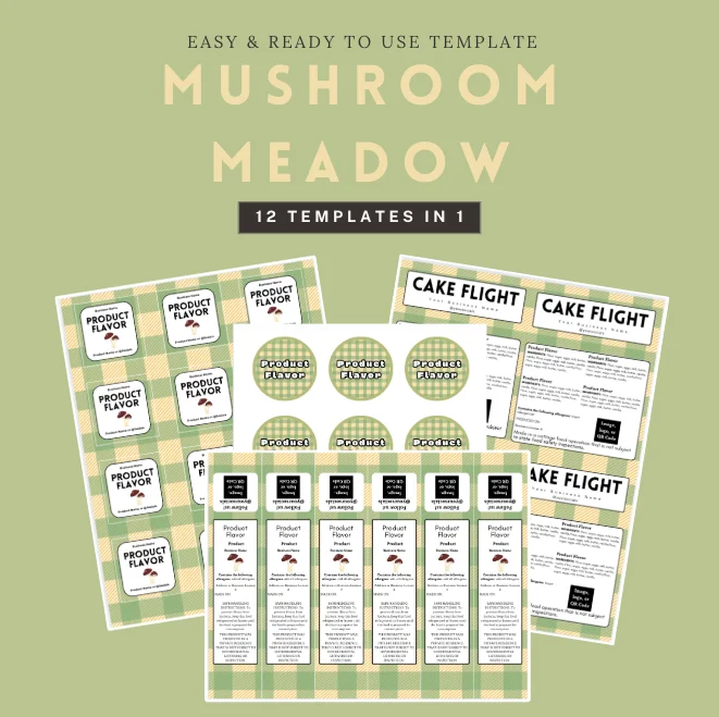Mushroom Meadow Plaid Template Bundle product image (1)