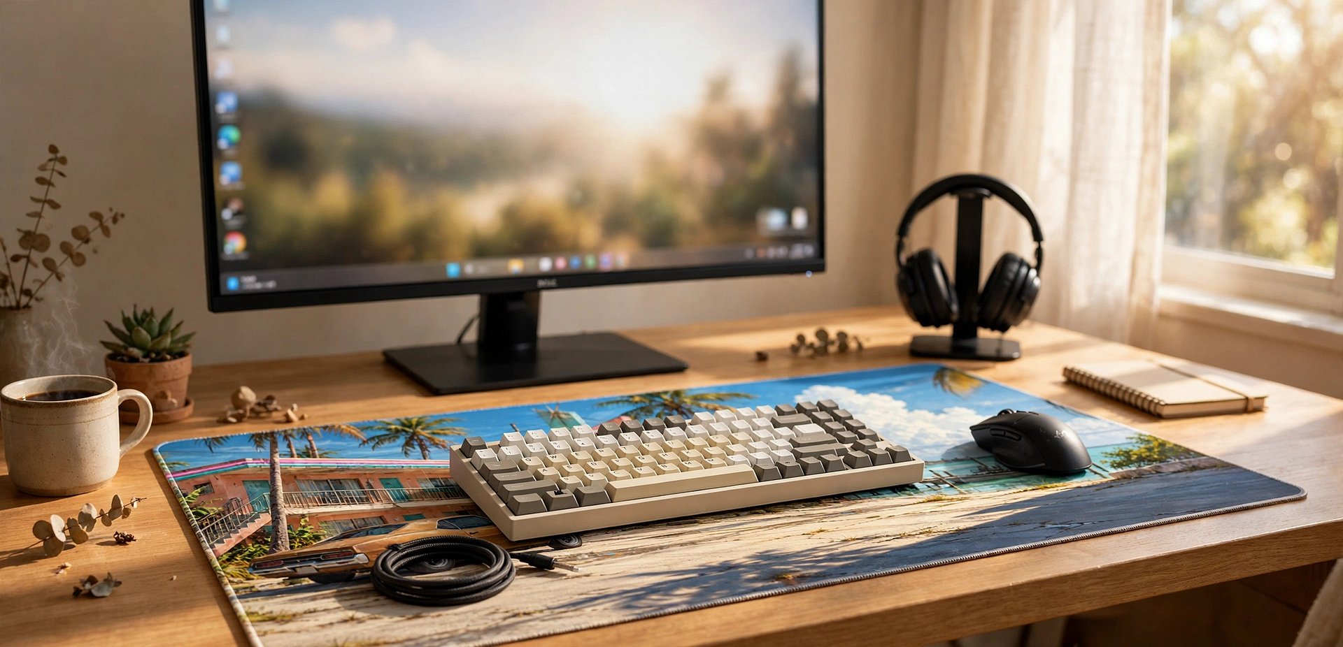 Sunbleached Coast — Desk Mat product image (2)