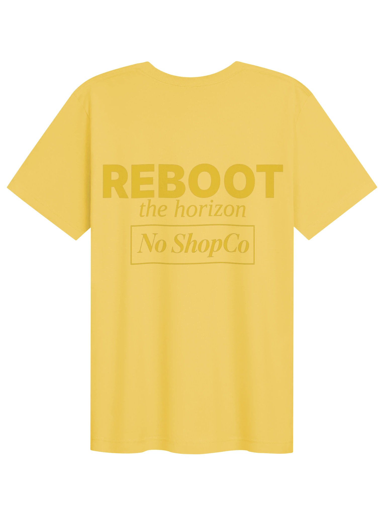 No Reboot the Horizon Yellow Unisex Tee product image (2)