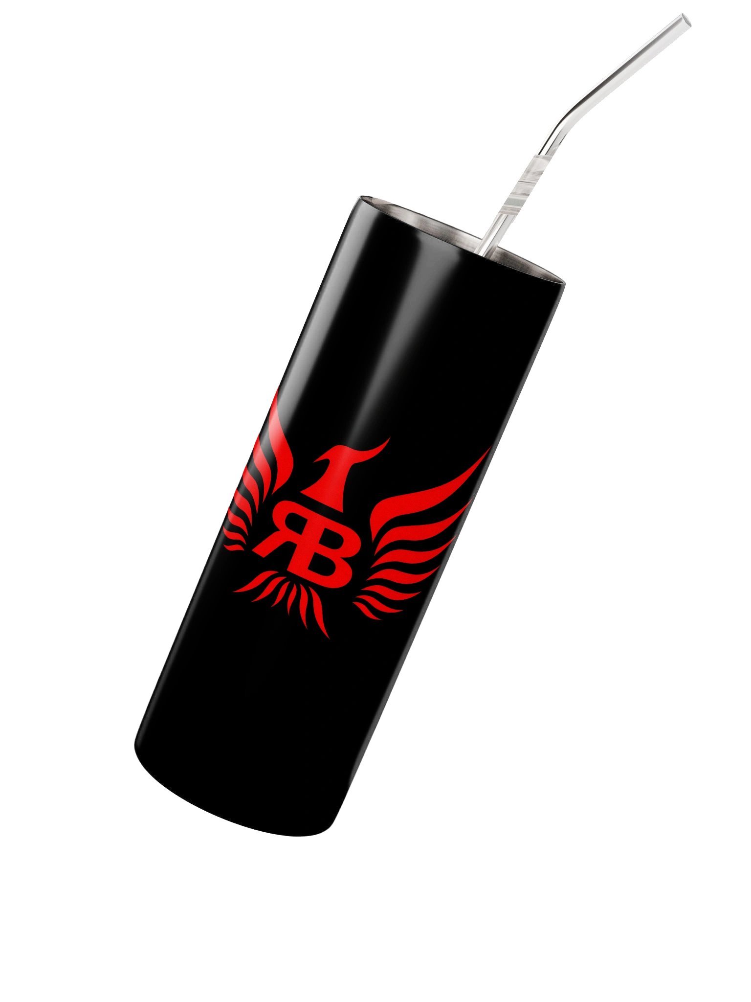 Raymundo Beltrán Original RB Logo Tumbler – Black & Red Edition product image (2)