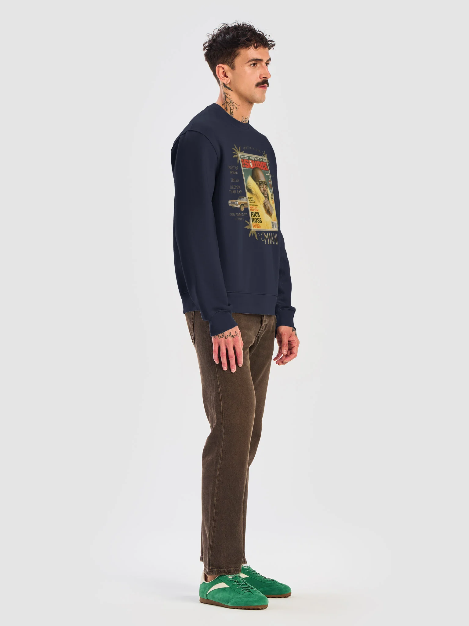 Rick Ross Miami Collage Oversized Sweatshirt product image (14)