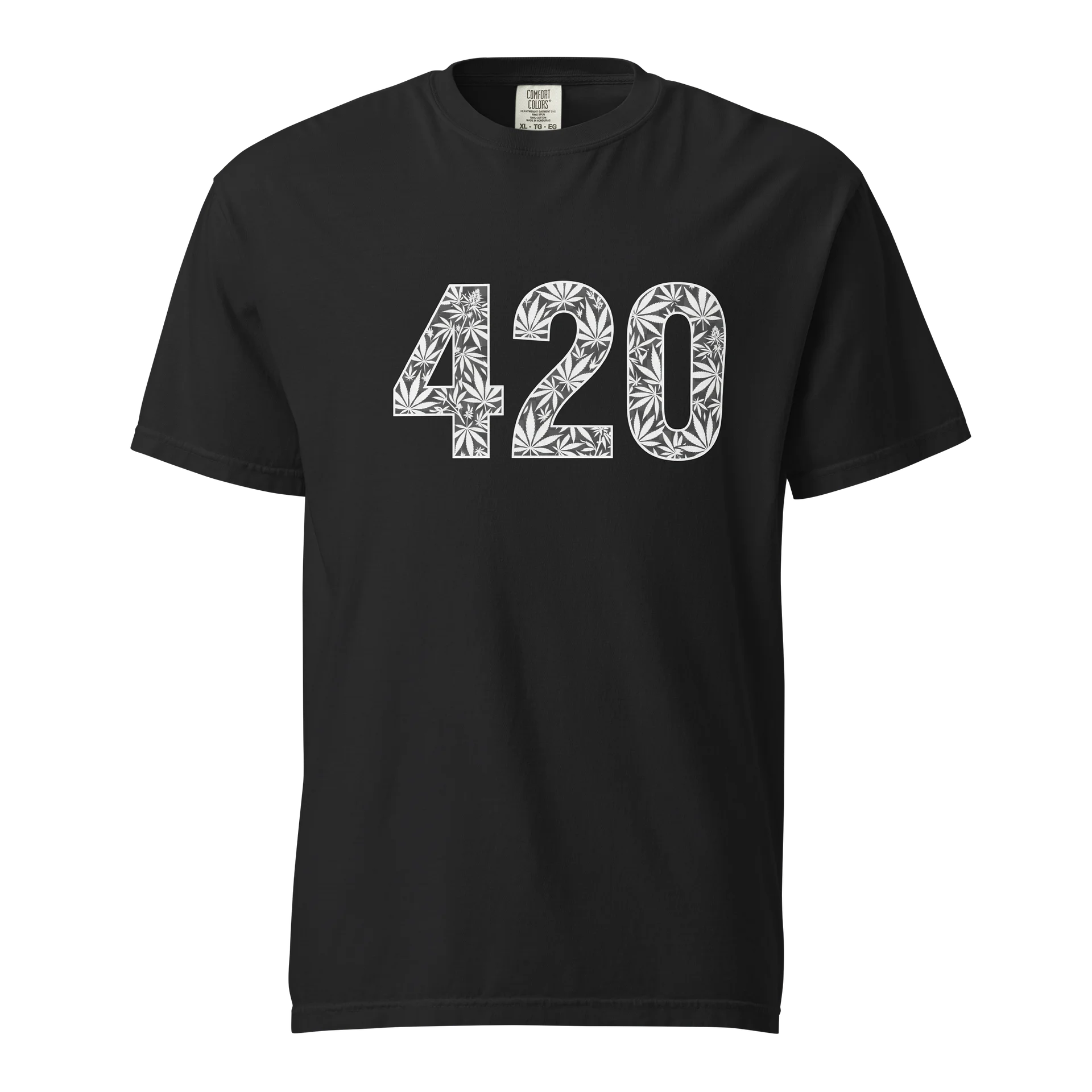 420 With Leaf Font Tshirt product image (1)