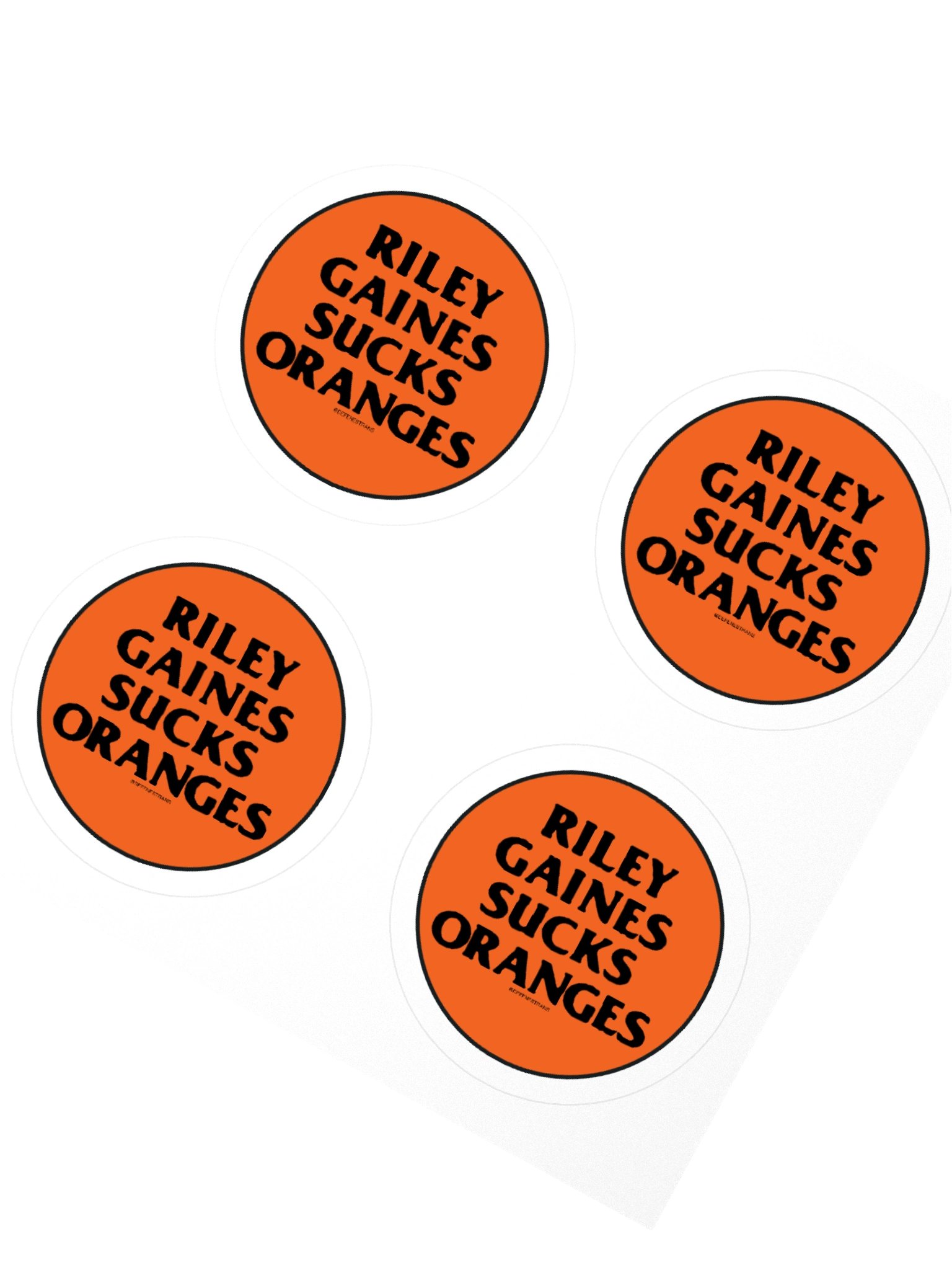 Riley Gaines Sucks Oranges Sticker Sheet product image (2)