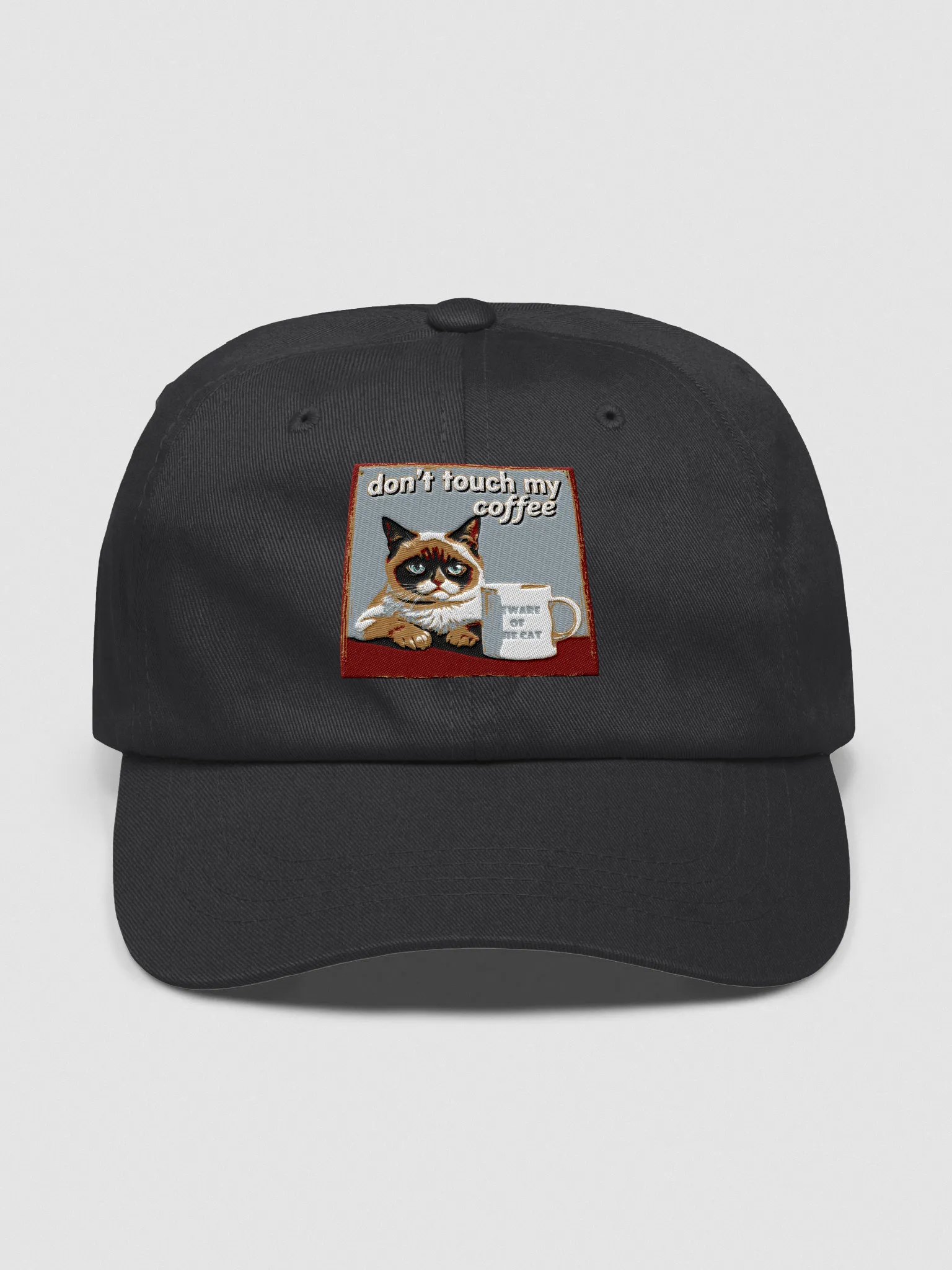 Coffee Cat Warning Dad Hat product image (6)