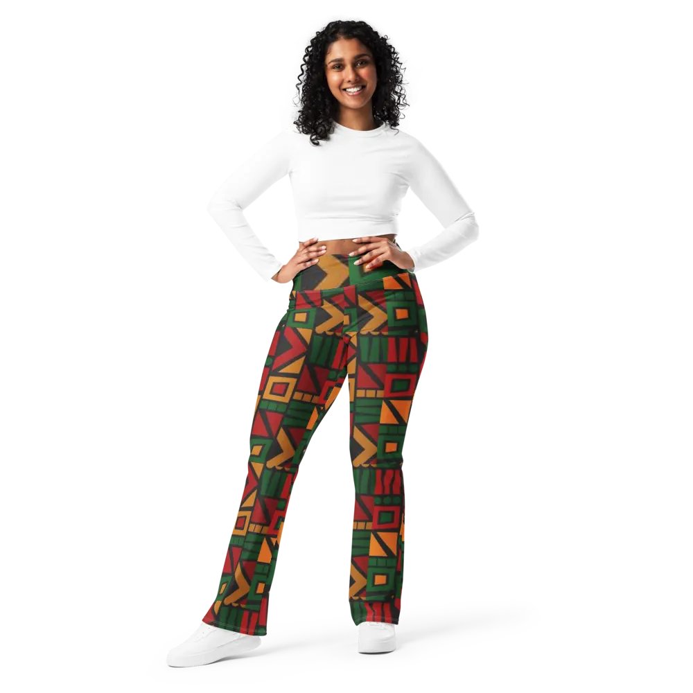 Black History Month Pattern Flare Pants product image (1)
