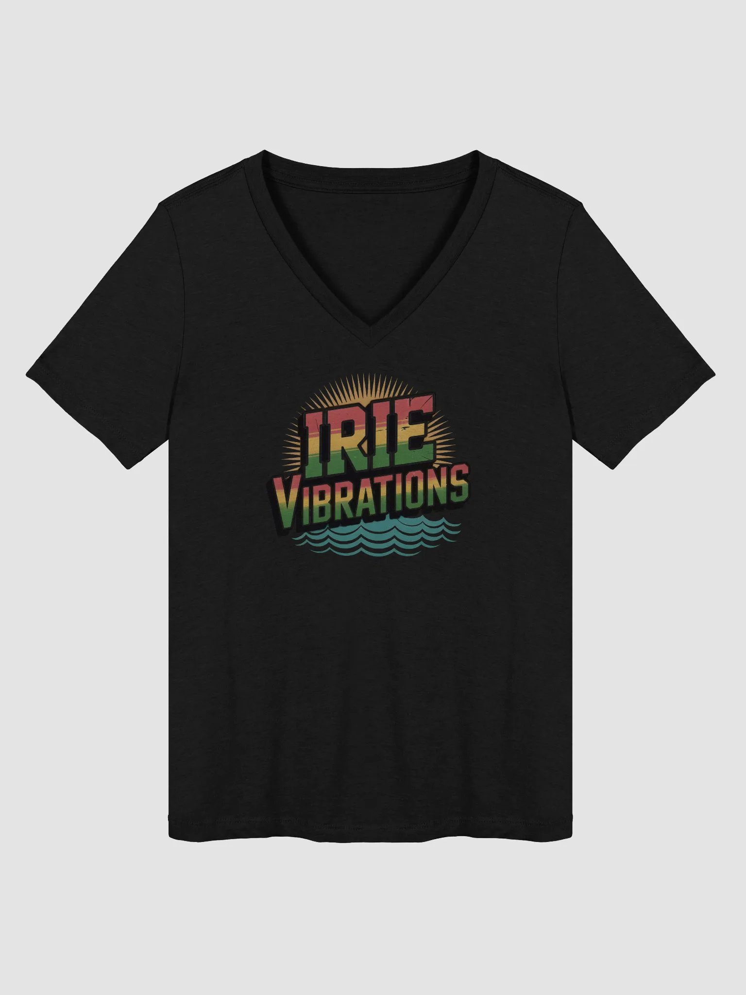 Irie Vibes Relaxed V-Neck Tee product image (5)