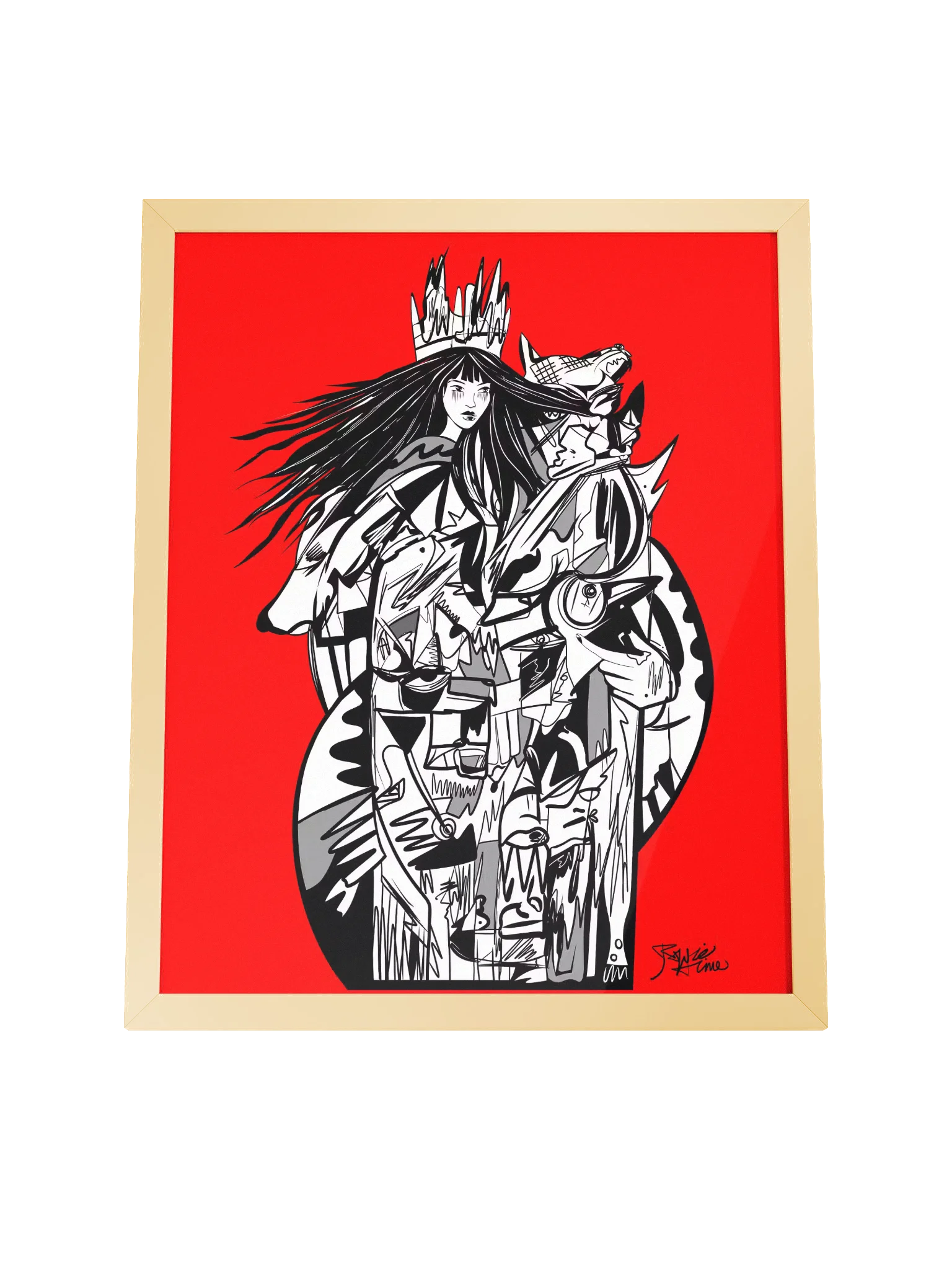 Framed Poster Wall Art: Avara, the Many Voiced Guardian product image (4)