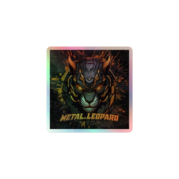 Metal Leopard Holographic Sticker Set product image (1)