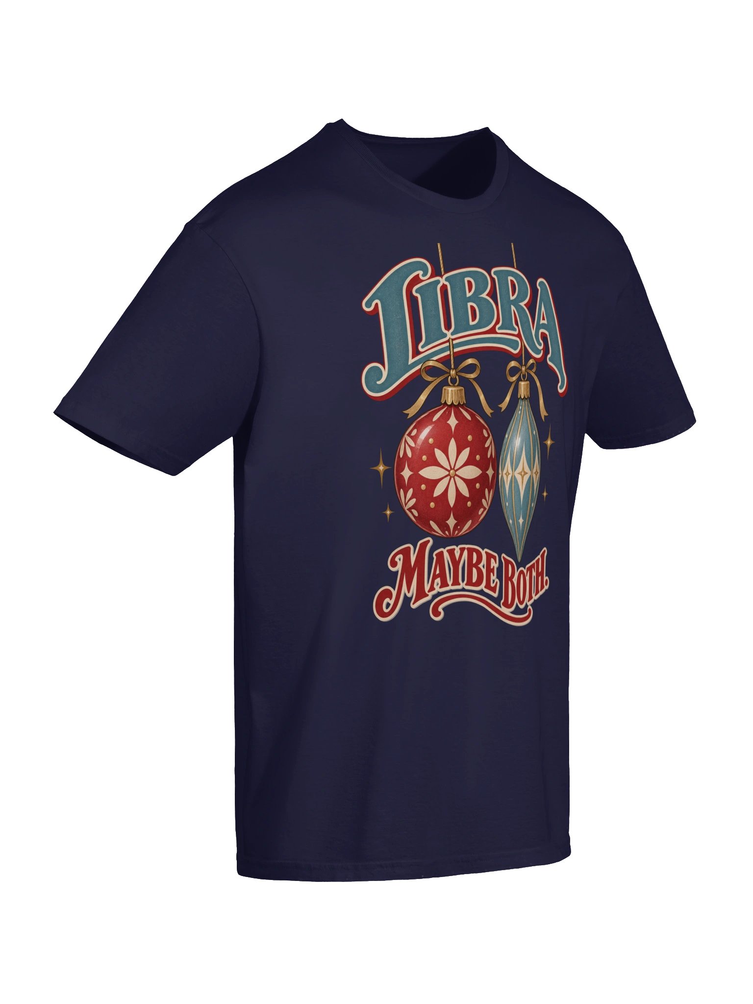 Libra Maybe Both Christmas Ornament T-Shirt product image (6)