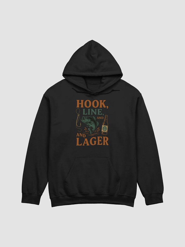 Hook, Line, & Lager Hoodie – Funny Fishing Beer Hoodie product image (2)