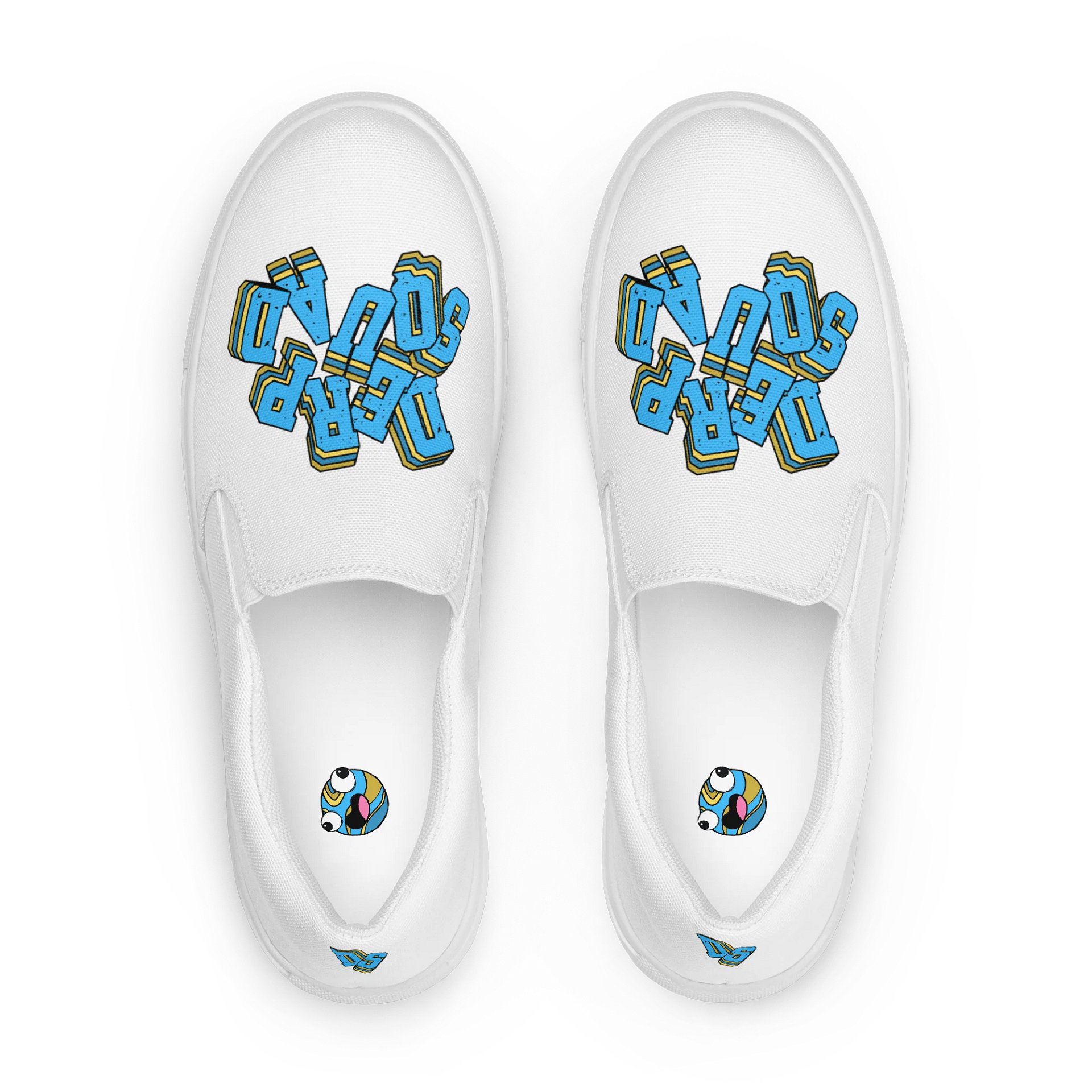Derp Squad TypeLettering Men's Slip-On Shoes product image (1)