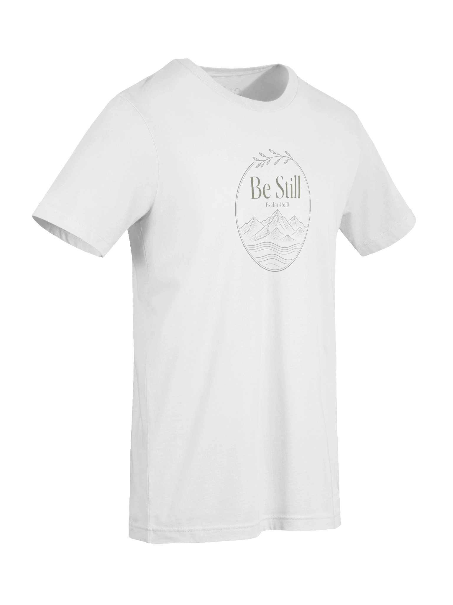 Be Still Psalm 46:10 Mountain Logo Tee product image (147)