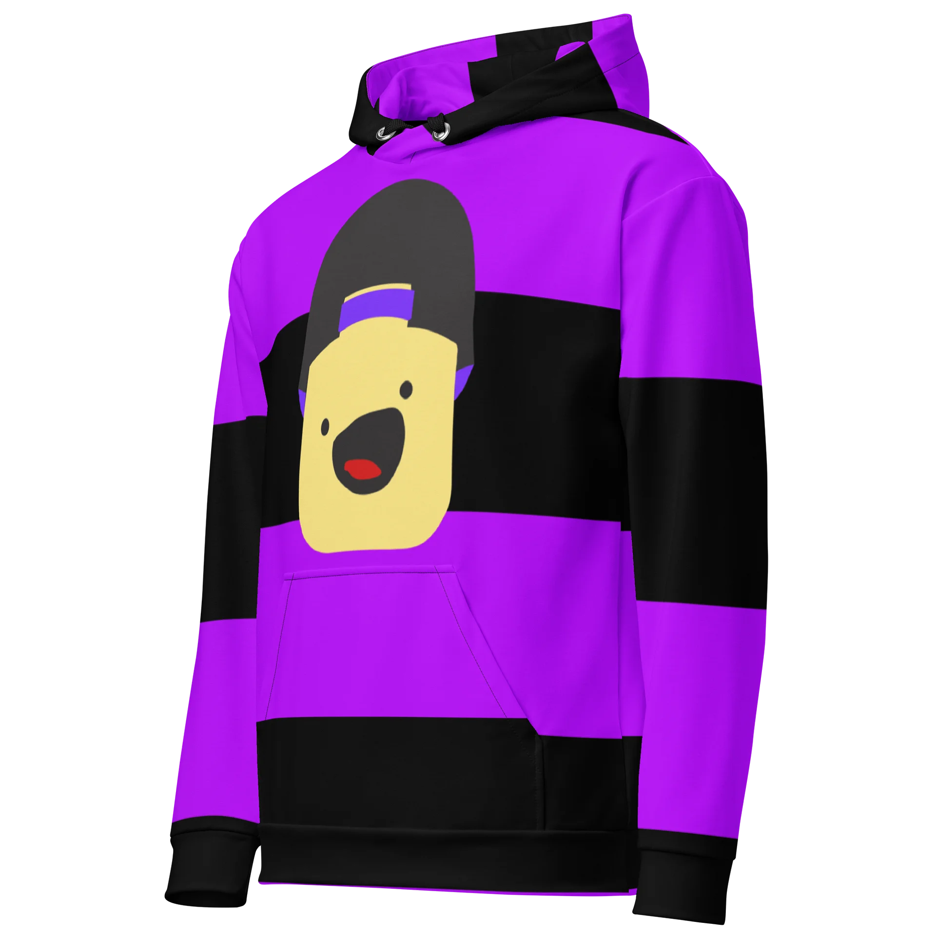 KuttyPlayz Striped Avatar Hoodie (Middle Face) product image (2)