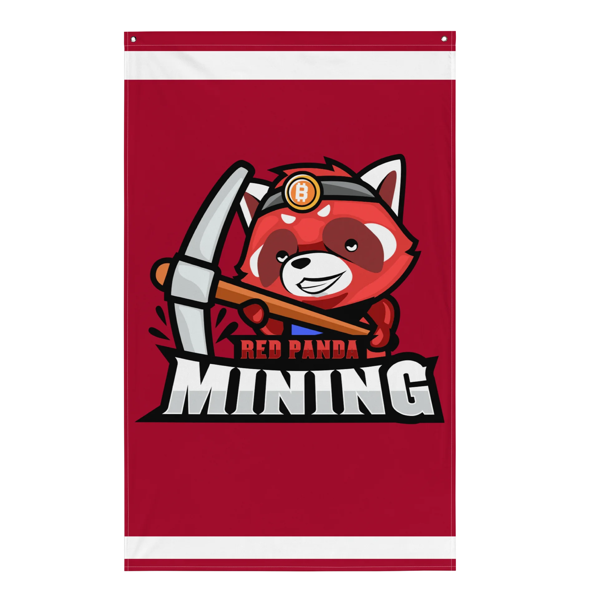 Red Panda Mining Flag product image (1)
