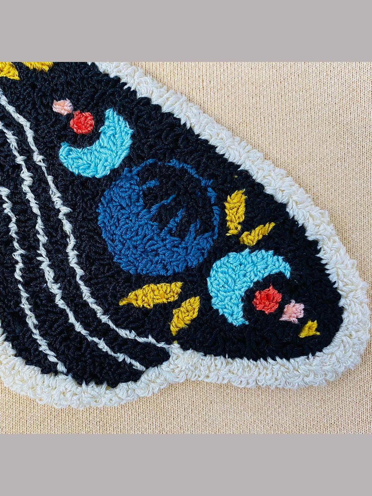 Celestial Moth Punch Needle Embroidery (Digital PDF Pattern) product image (3)