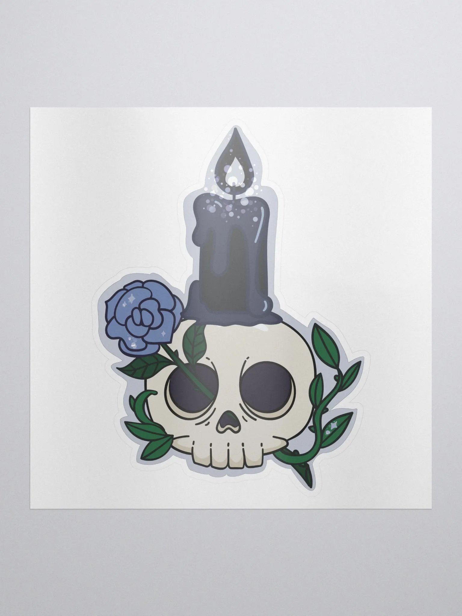 Black Flame Candle Sticker product image (1)