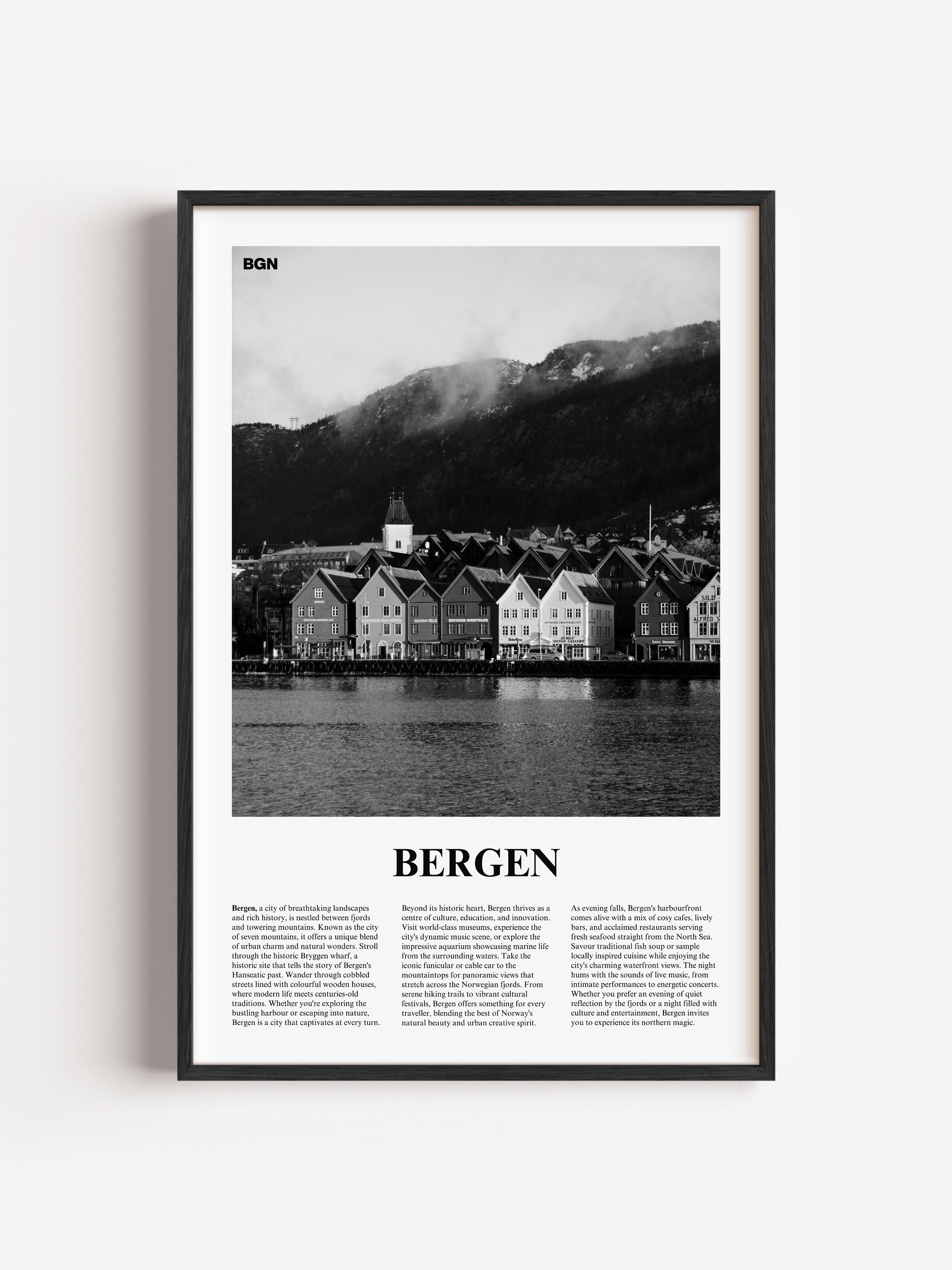 Bergen 01 Newspaper Poster product image (1)