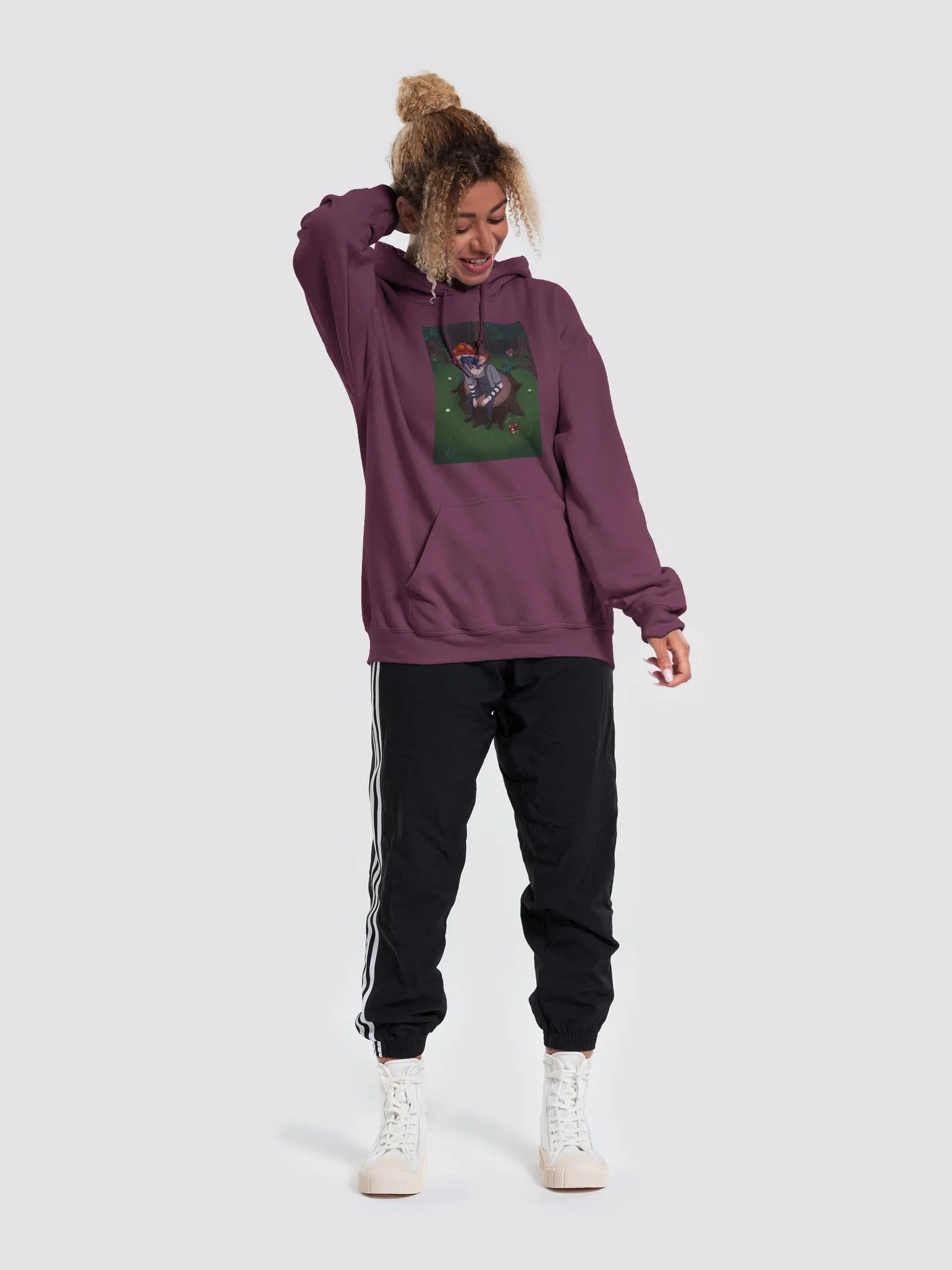 Crimson Mushroom Hoodie product image (5)