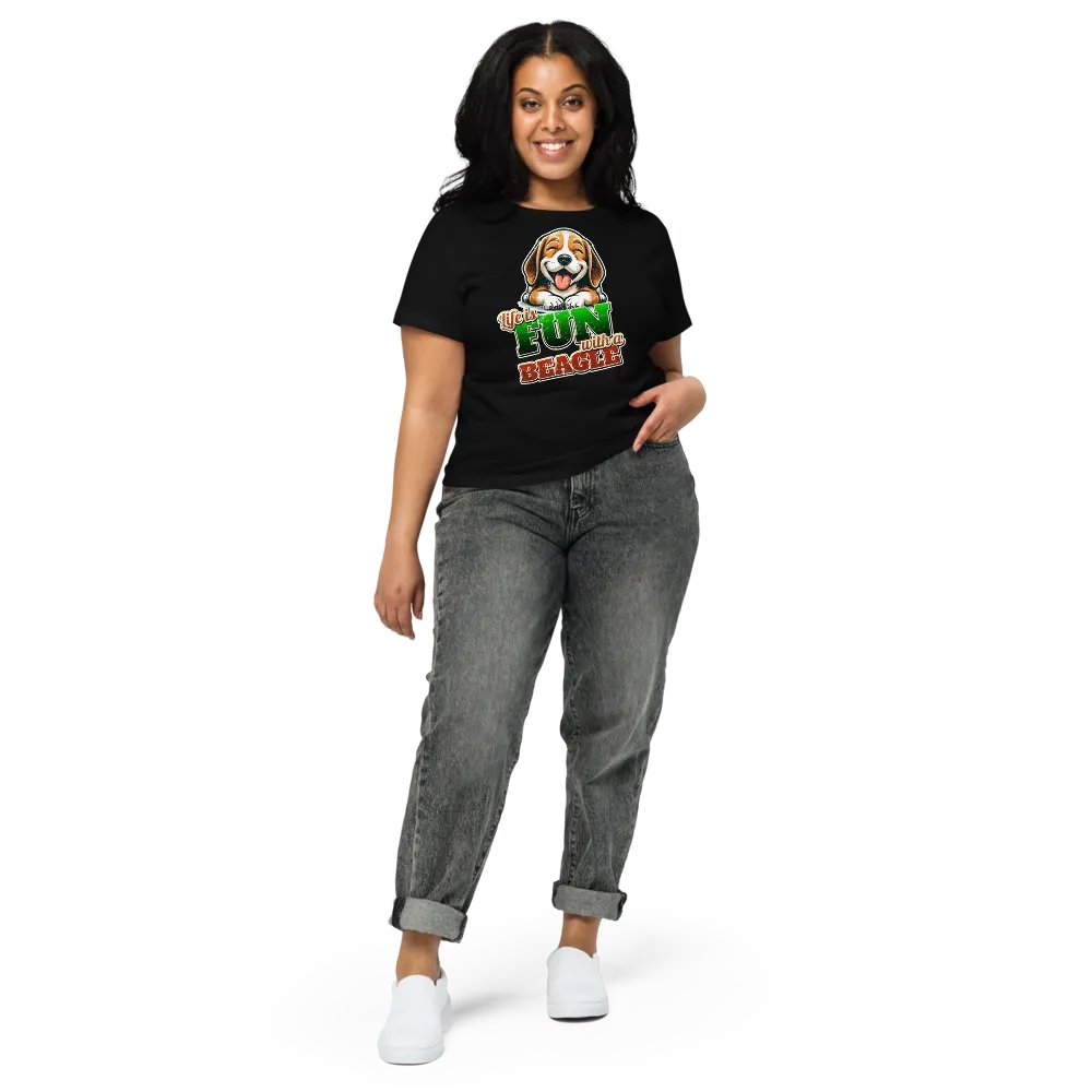 Fun Beagle Smiles Women's Tee product image (13)