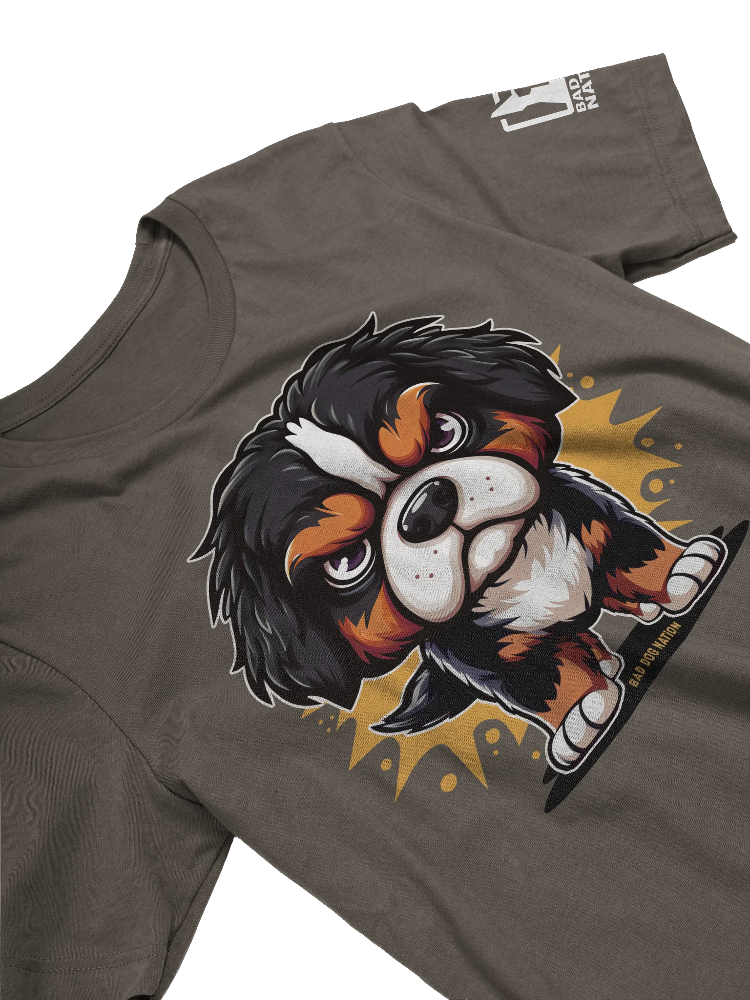 Bernese Mountain Dog Angry Pup - Premium Unisex T-shirt product image (1)