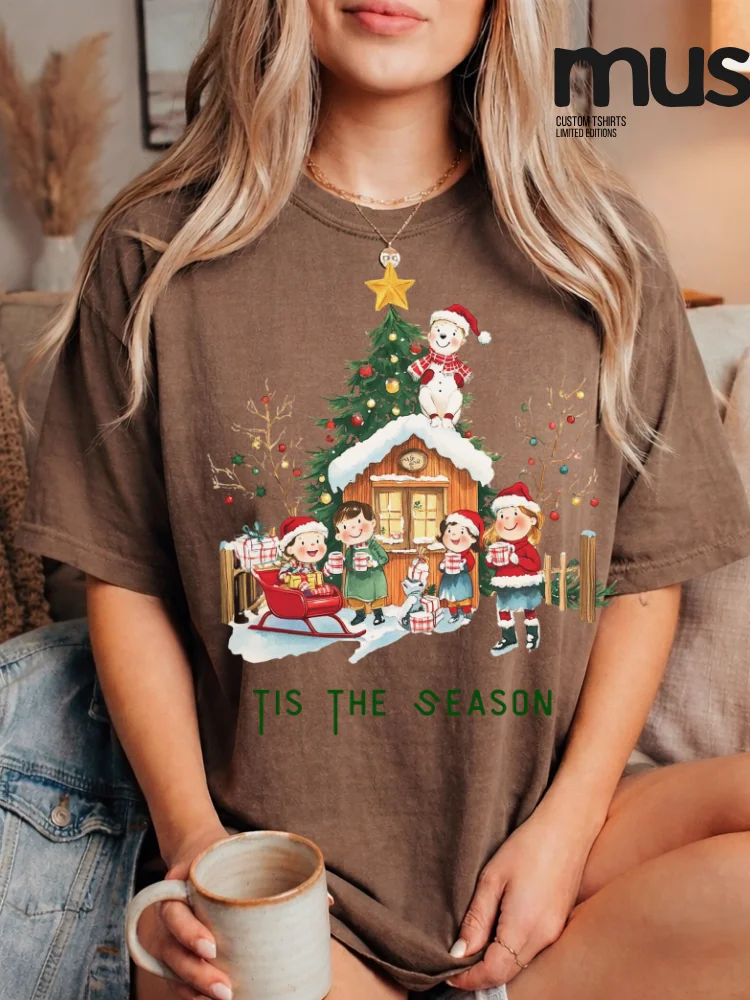 5-in-1 Retro Christmas PNG Bundle – Vintage Holiday Sublimation Designs product image (2)