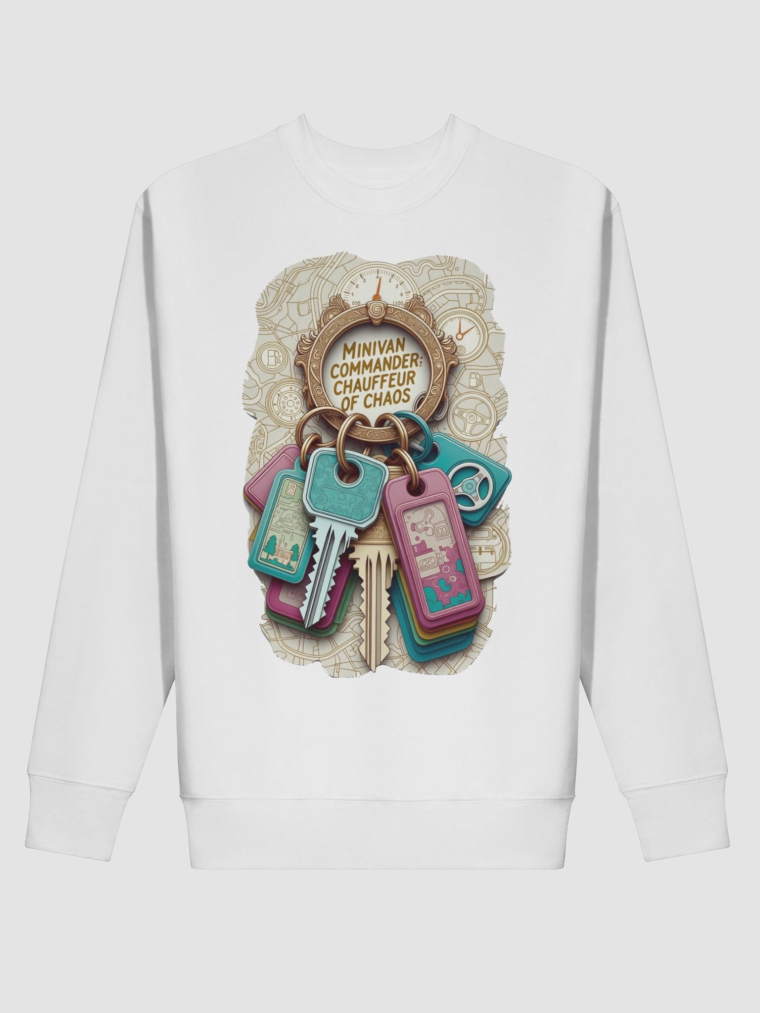 Minivan Commander Sweatshirt, Chauffeur of Chaos Pullover, Funny Mom Gift product image (2)