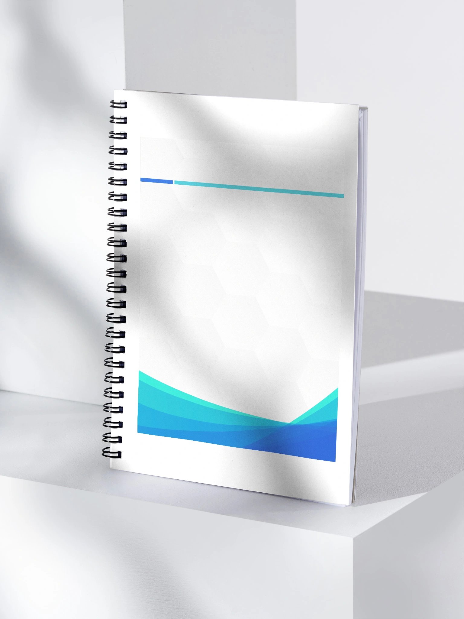 Geometric Wave Spiral Notebook product image (4)