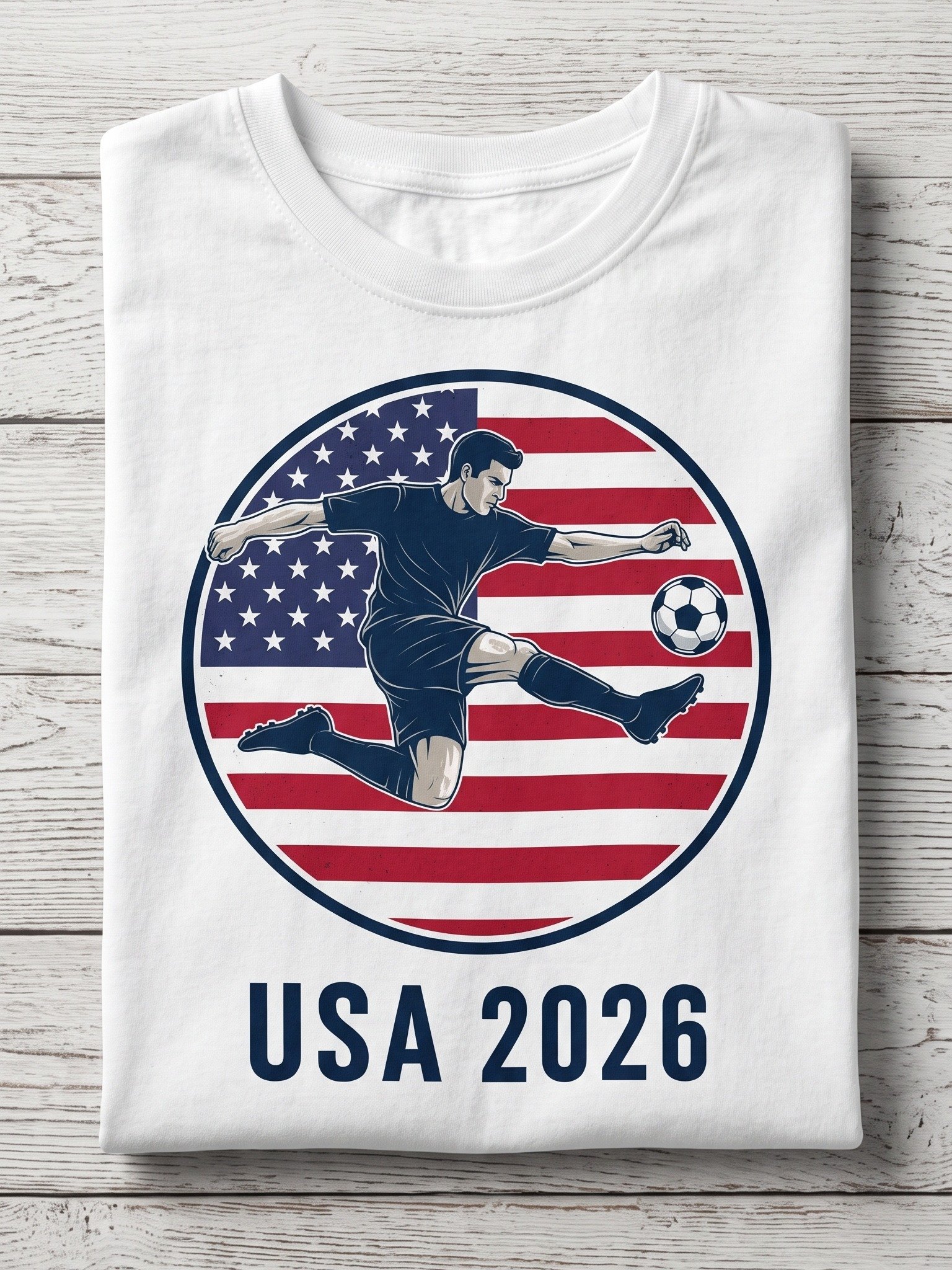 USA 2026 Soccer T-Shirt – American Flag Patriot Graphic Tee product image (1)