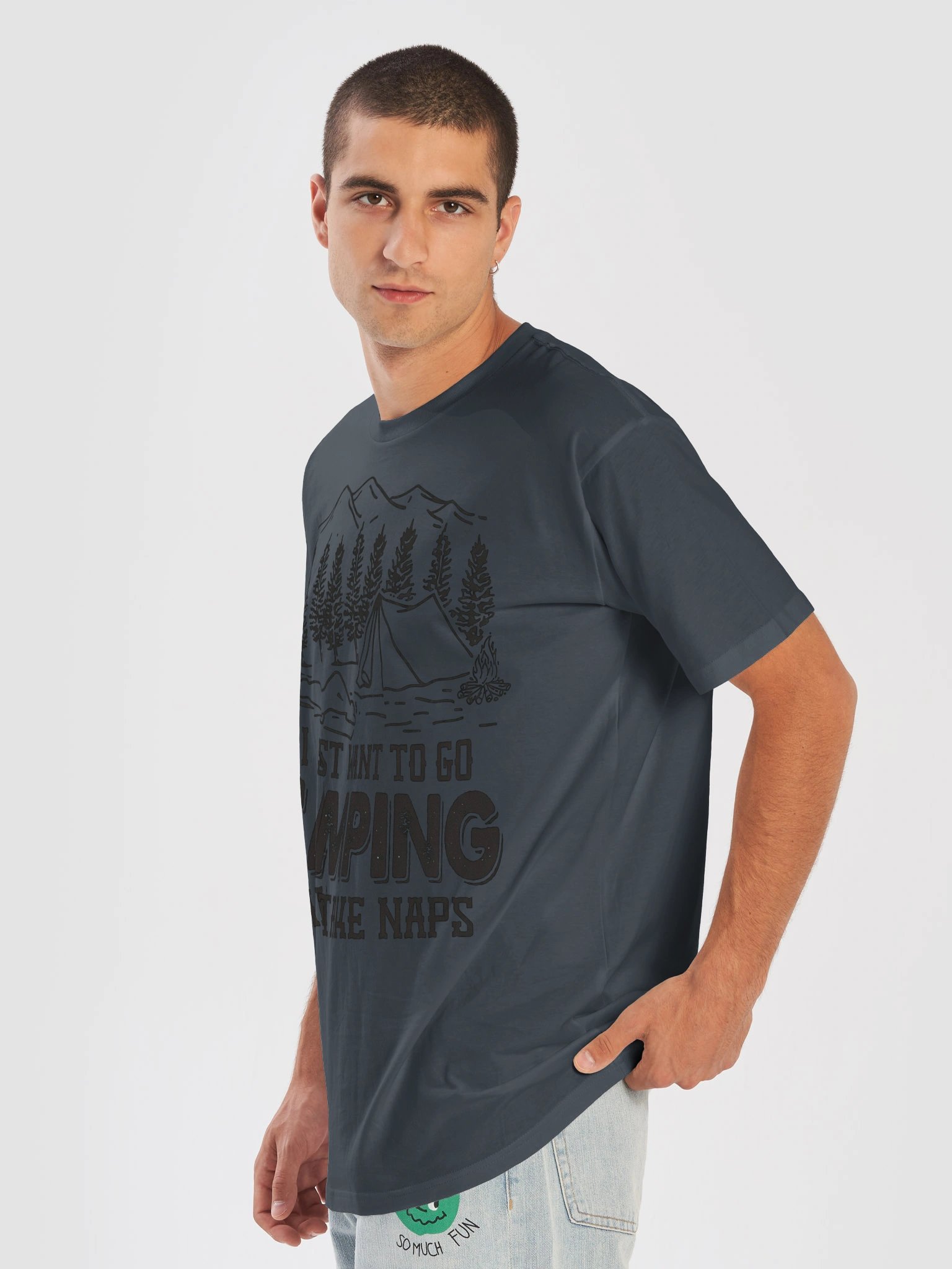 I Just Want To Go Camping And Take Naps T-Shirt | Funny Outdoor Graphic Tee product image (39)