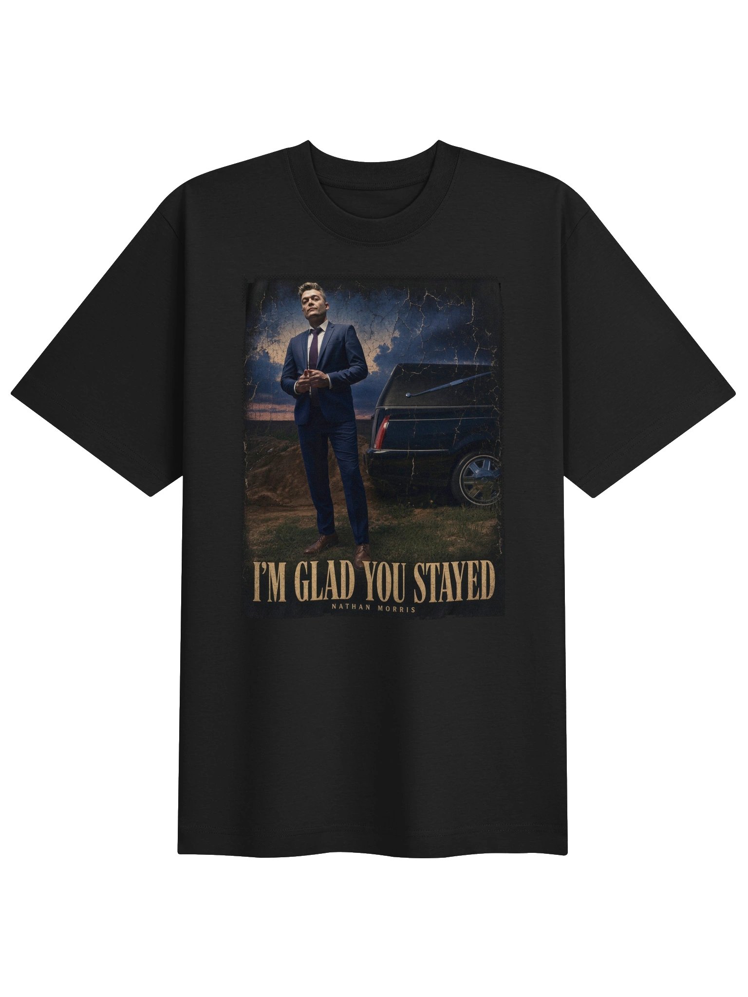 I’m Glad You Stayed Vintage Poster Tee product image (1)