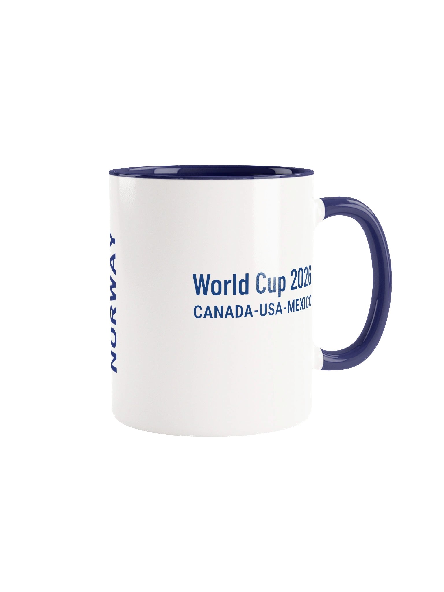 Norway 2026 World Cup Flag Mug - Norway Soccer Fan Coffee Cup - Premium Two-Tone Ceramic Mug product image (1)