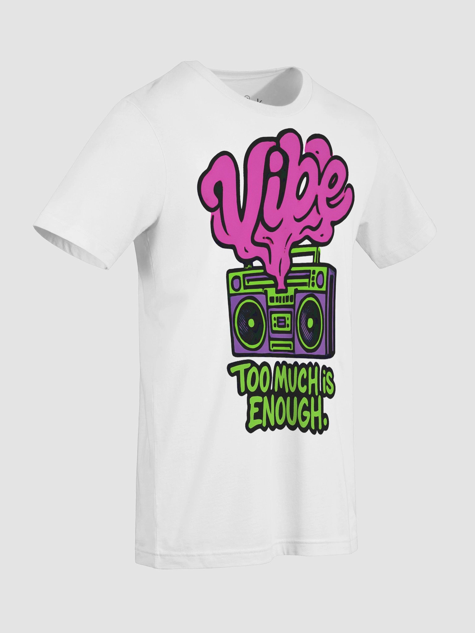 Vibe Heavy T-Shirt | Retro 80s Hip-Hop Streetwear Statement Tee product image (9)