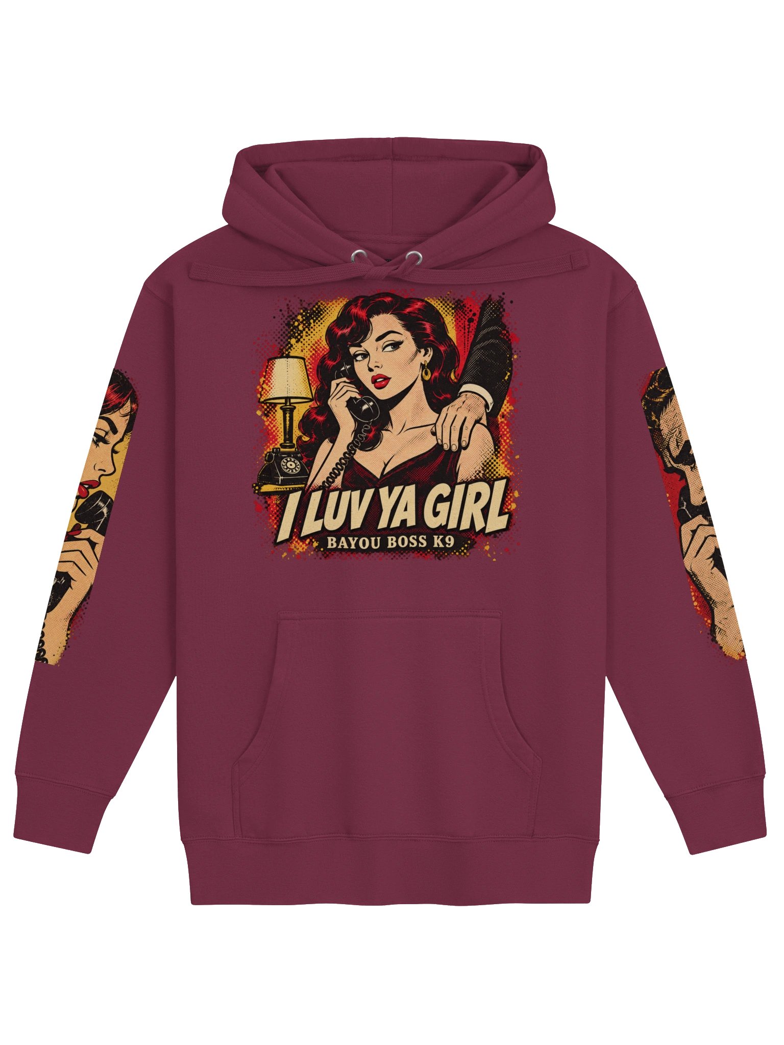 I Luv Ya Girl Vintage Romance Comic Hoodie product image (41)